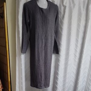 Old Navy Charcoal Long Sleeve Dress
